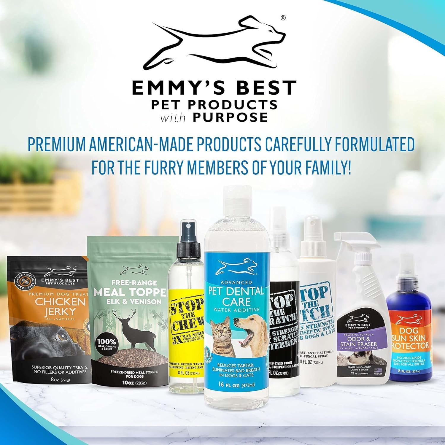 Emmy's Best EBPP Advanced Pet Dental Care Water Additive - Premium Cat & Dog Dental Care and Dog Breath Freshener - No Brush Formula Tartar & Plaque Remover for Dogs Teeth - Image 9
