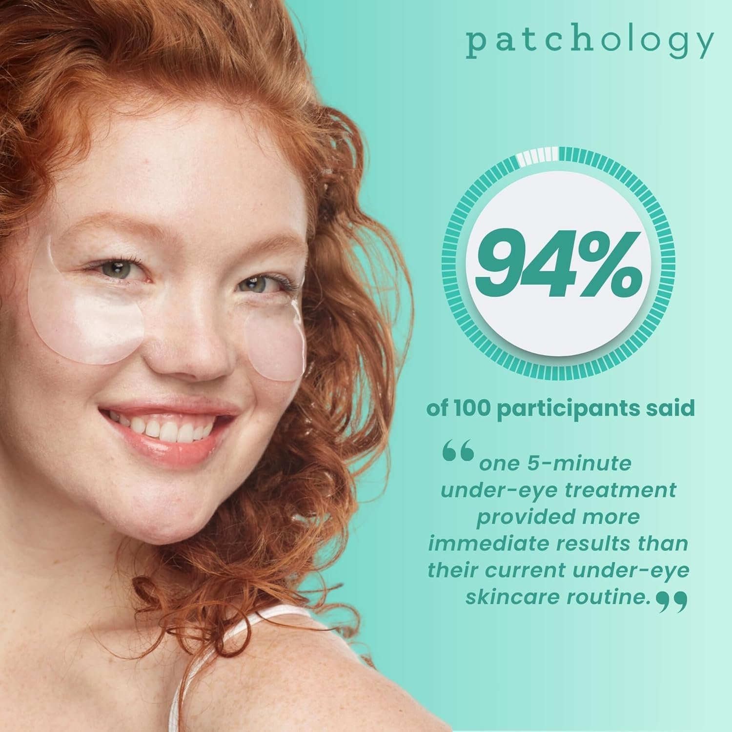 Patchology Rejuvenating Under Eye Gels - Hydrating Eye Mask w/Caffeine, Hydrolyzed Collagen & Centella Asiatica- Under Eye Patches For Dark Circles - Minimize Puffiness & Wrinkle Reducer - 30 Pairs - Image 5