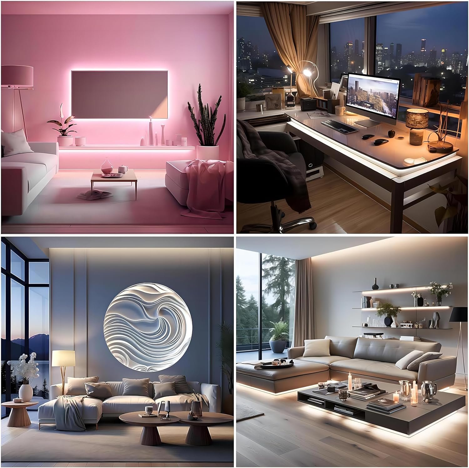 Led Strip Lights 5V USB LED Lighting COB LED Strip Light White Flexible Not Dimmable led Lights for Display Cabinet,Home DIY Lighting Room Decor led tv Lights (3.28FT/6500K) - Image 3