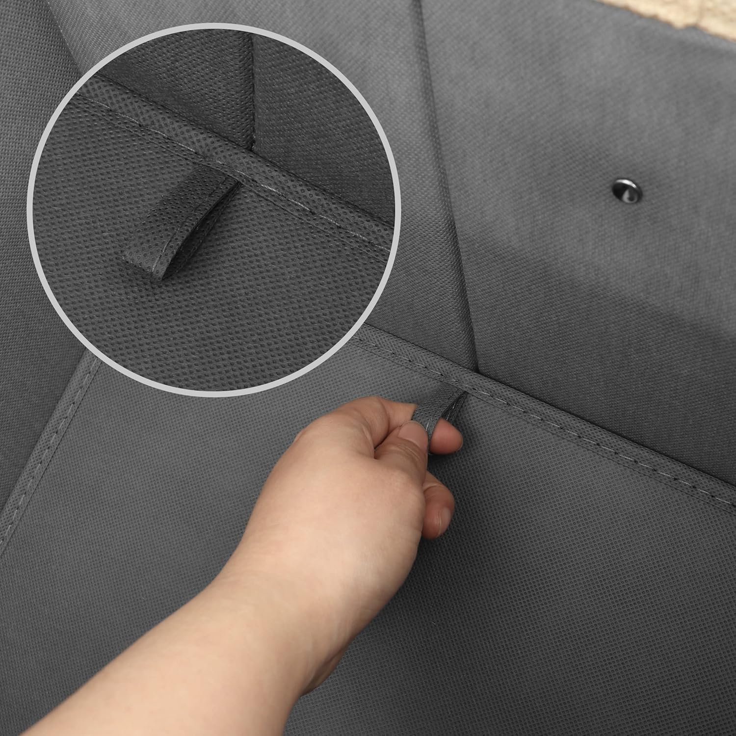 PET ARTIST Foldable Dog Toy Bin for Dog Toys Accessories - Collapsible Dog Toy Basket Storage Box for Pet Toys,Dog Coat - Image 8