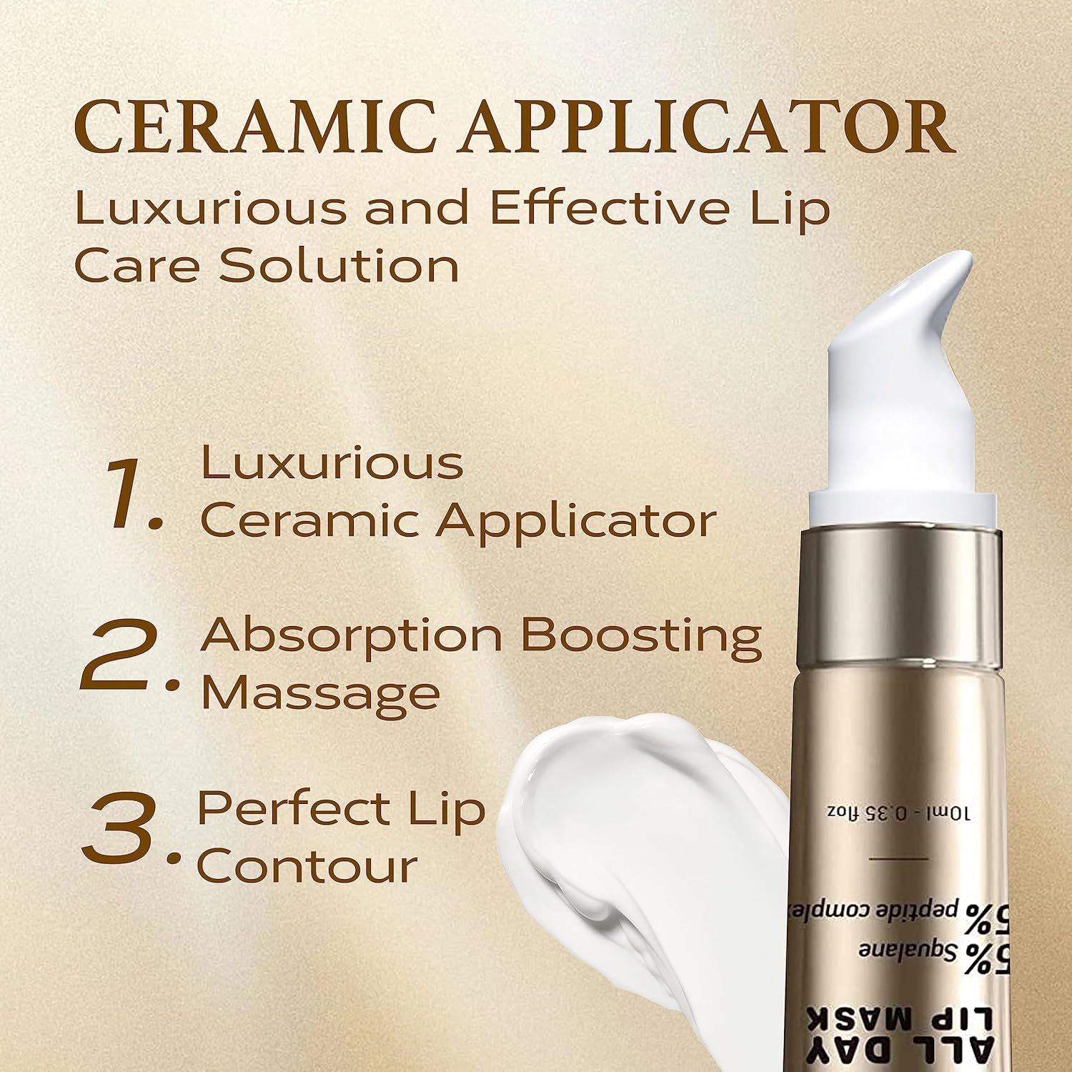 Lip Mask - Lip Sleeping Mask for Lip Care - Hydrating Lip Serum and Treatment with Collagen Peptide and Squalane - Clinically Tested Formula for Plumping Lips - Image 5