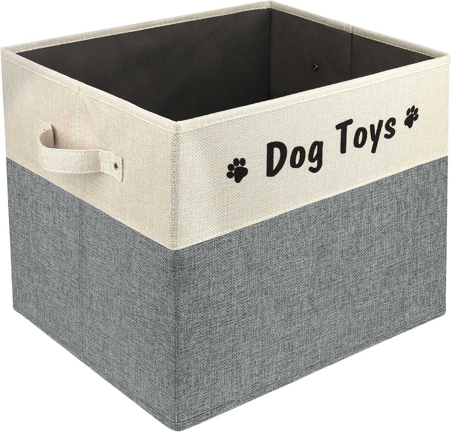 PET ARTIST Foldable Dog Toy Bin for Dog Toys Accessories - Collapsible Dog Toy Basket Storage Box for Pet Toys,Dog Coat - Image 2