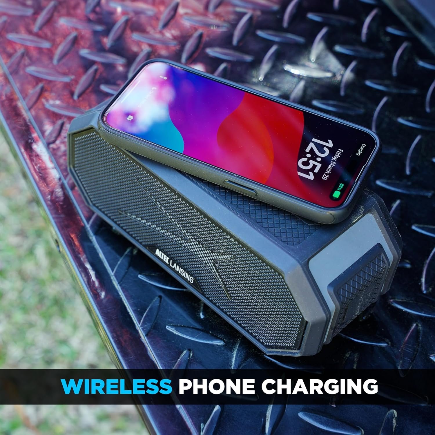 Altec Lansing Loud Portable Speakers Bluetooth Wireless Waterproof - MultiColor LED, 20 Hour Playtime, Mount Included | HydraBLAST 2.0 Magnetic Bluetooth Speaker for Travel, Home and Outdoor Adventure - Image 6