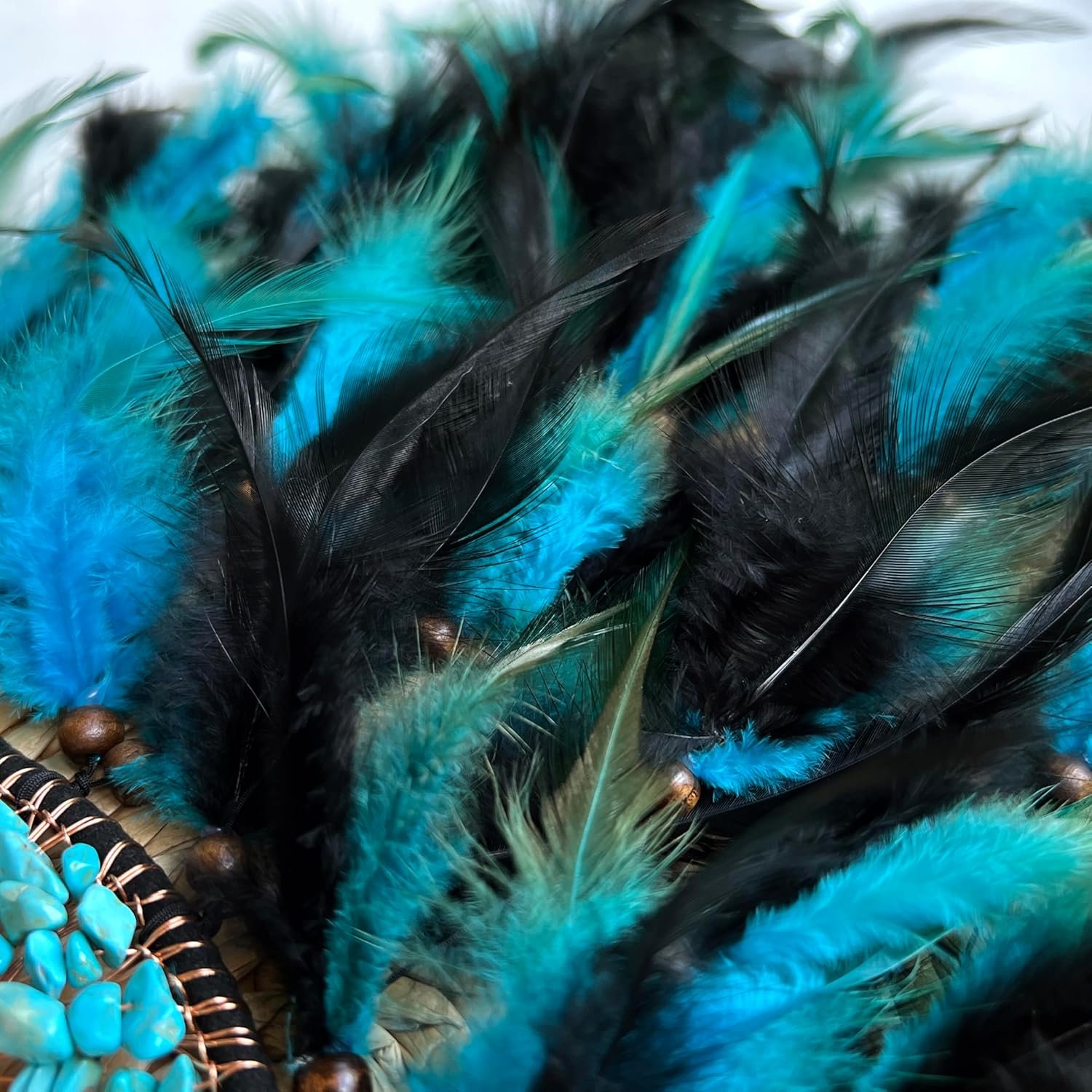 Dksuwe Moon Dream Catchers with Chakra Gemstone Agate Stone, Crystal Tree Life Dream Catchers Wall Hangings Room Decor (Green) - Image 5