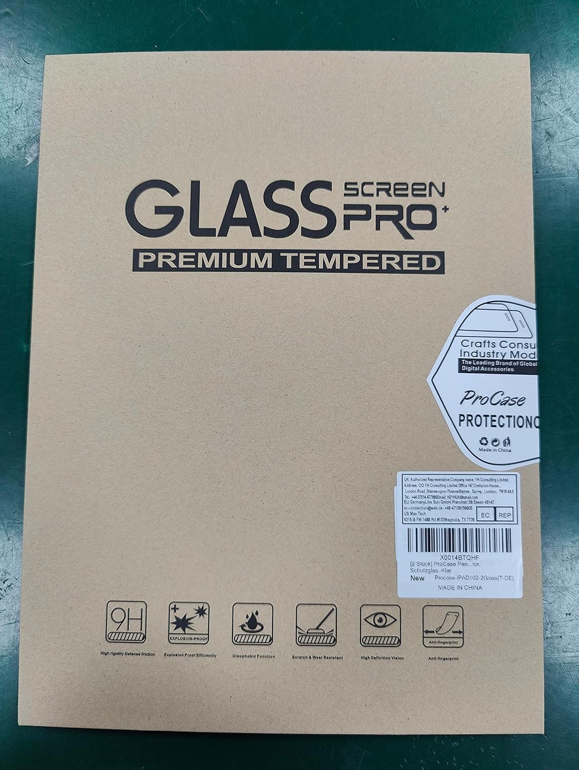ProCase 2 Pack Screen Protector for iPad 10.2 9th 2021/ 8th 2020/ 7th 2019, Tempered Glass Film for A2602/A2603/ A2270/A2428/ A2197/A2198/A2201 -Clear - Image 8