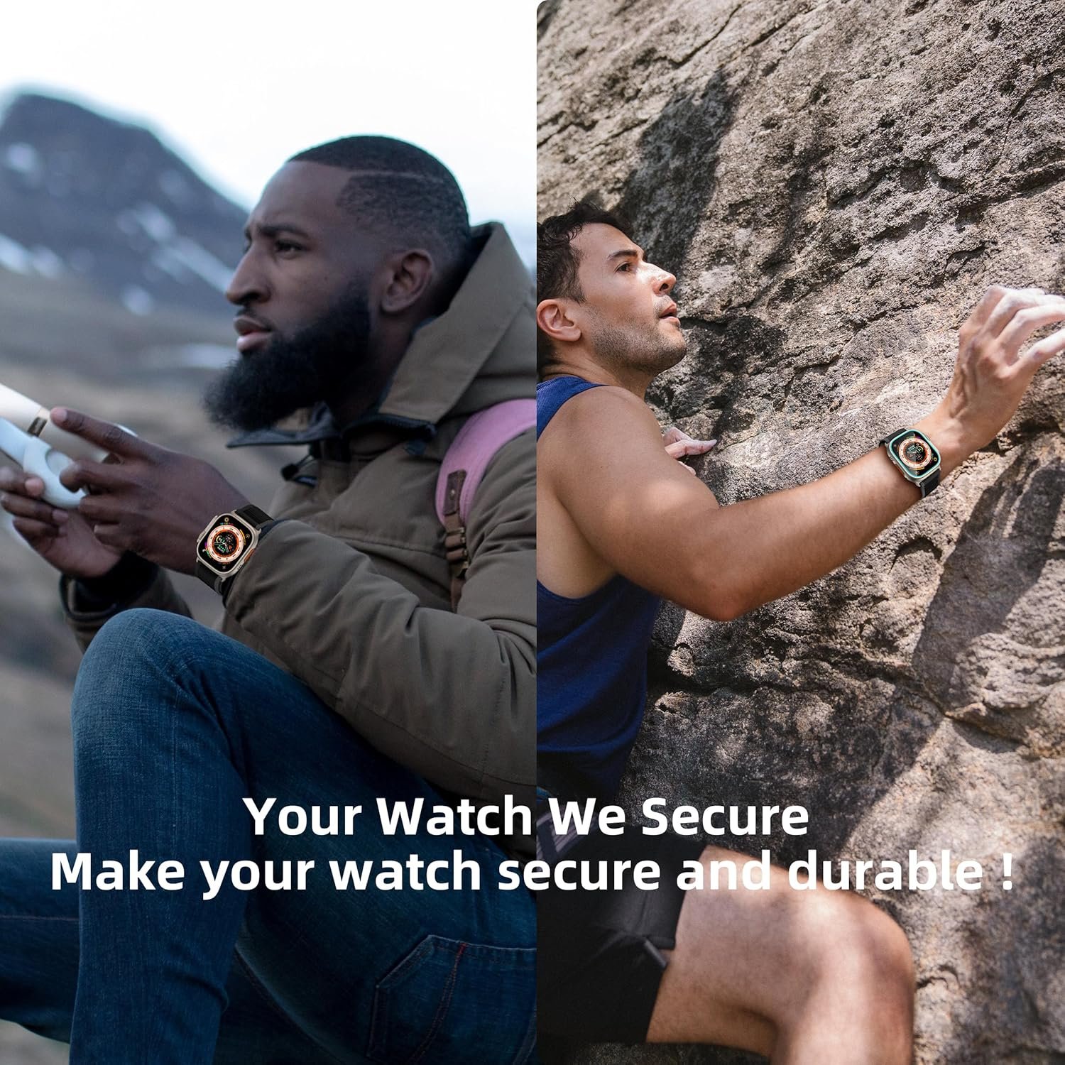 SWUU 2 Pack Tempered Glass Screen Protector with Auto-alignment Installation Frame Compatible with Apple Watch Ultra 2 / Ultra Screen Protector 49mm, Waterproof HD Film for iWatch Ultra 49mm Clear - Image 7