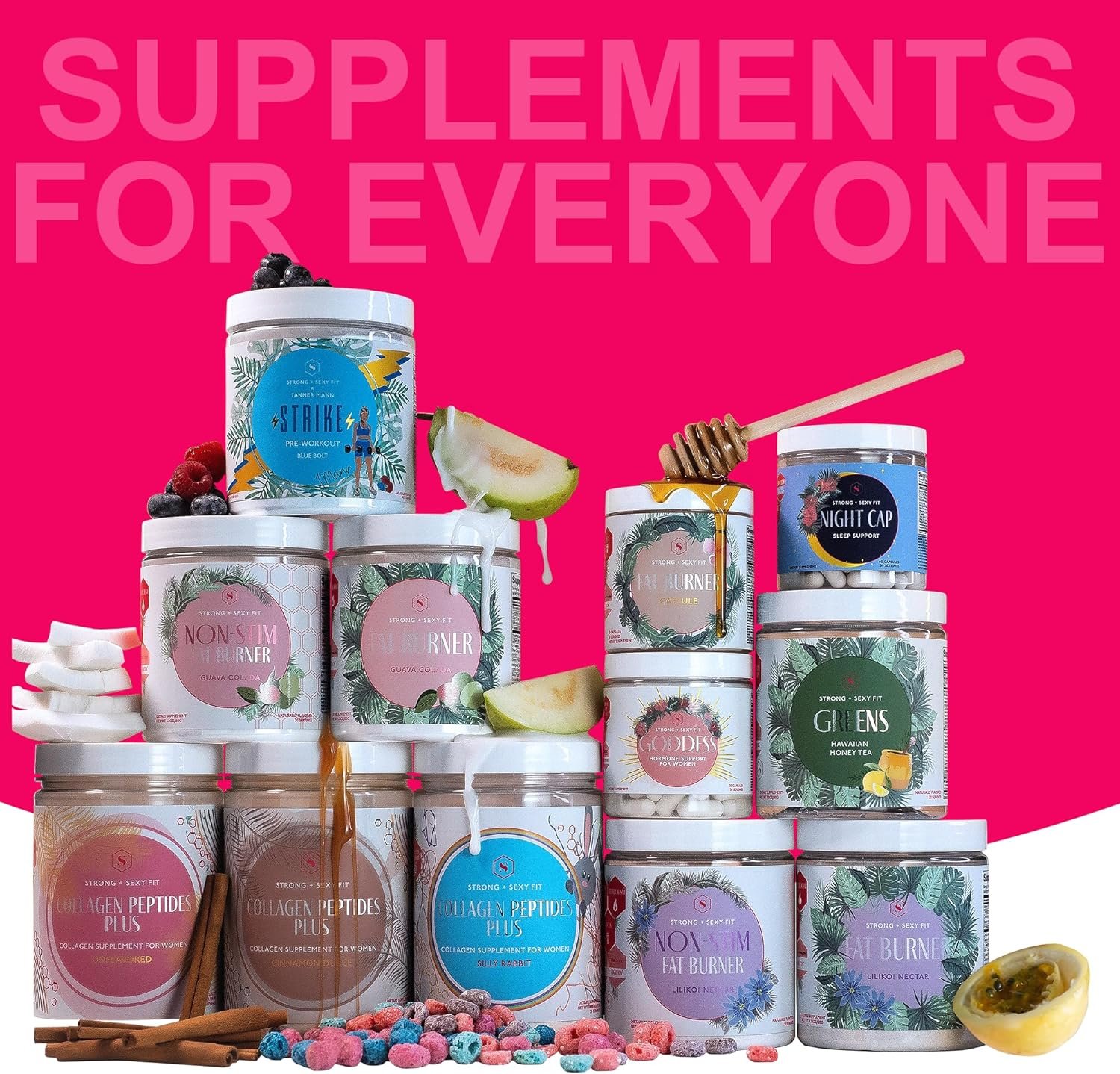 Strong + Sexy Fit Greens Superfood Powder, Green Juice for Gut Health, Energy & Immune Support, Fruit and Veggies Supplement with Wheat Grass, Digestive Enzyme, Vitamin C, 30 SVG, Berry Hibiscus - Image 7