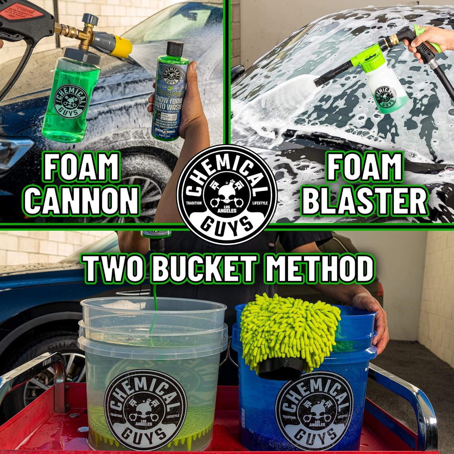 Chemical Guys CWS_110_16 Honeydew Snow Foam Car Wash Soap (Works with Foam Cannons, Foam Guns or Bucket Washes) Safe for Cars, Trucks, Motorcycles, RVs & More, 16 fl oz, Honeydew Scent - Image 3