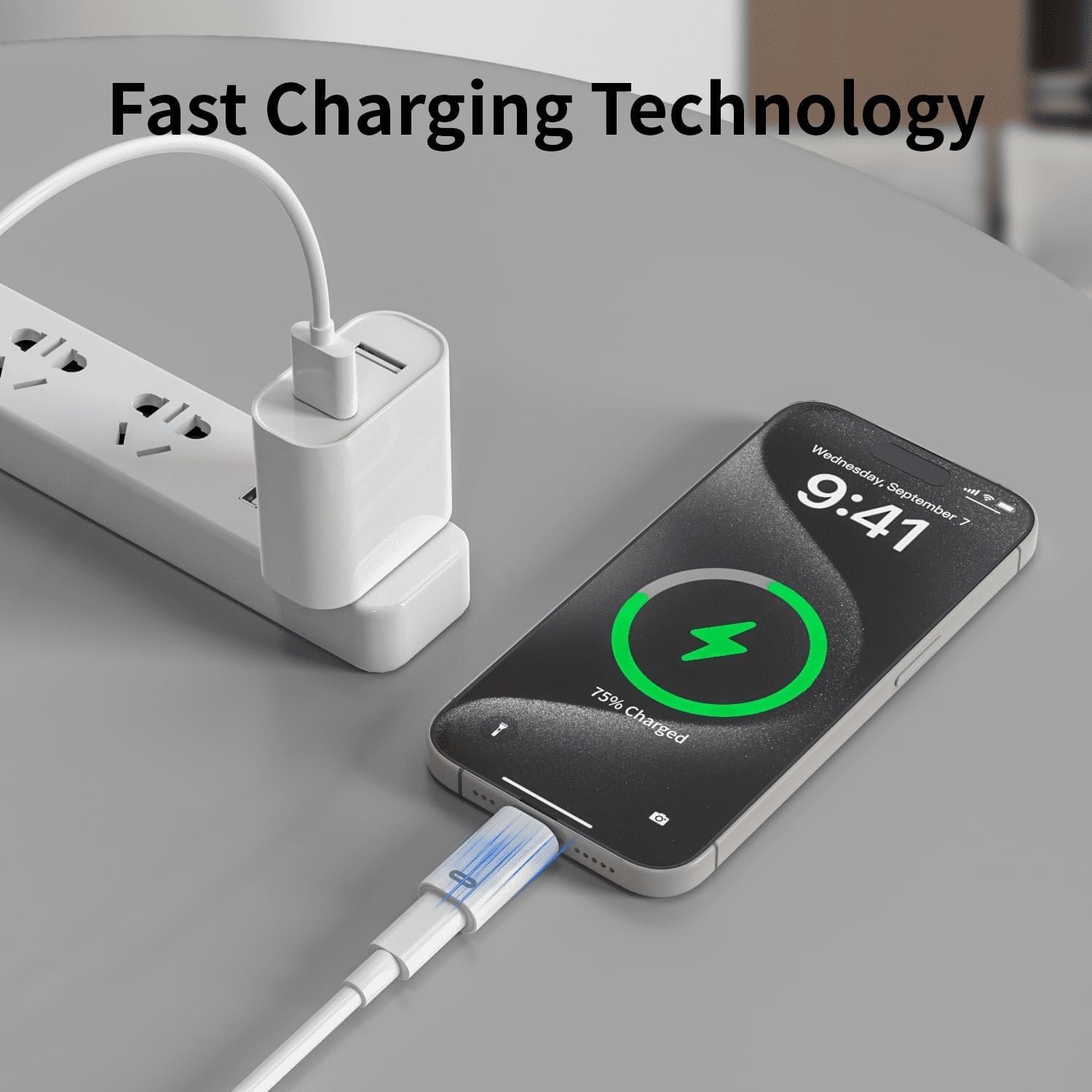 iPhone 15 Charging Adapter,2 Pack MFi Certified USB C Male to Lightning Female Connector Type-C to 8 Pin PD Fast Charging Converter Data Sync for iPhone 15 15 Pro Max 15 Plus iPad Galaxy Pixel, White - Image 6