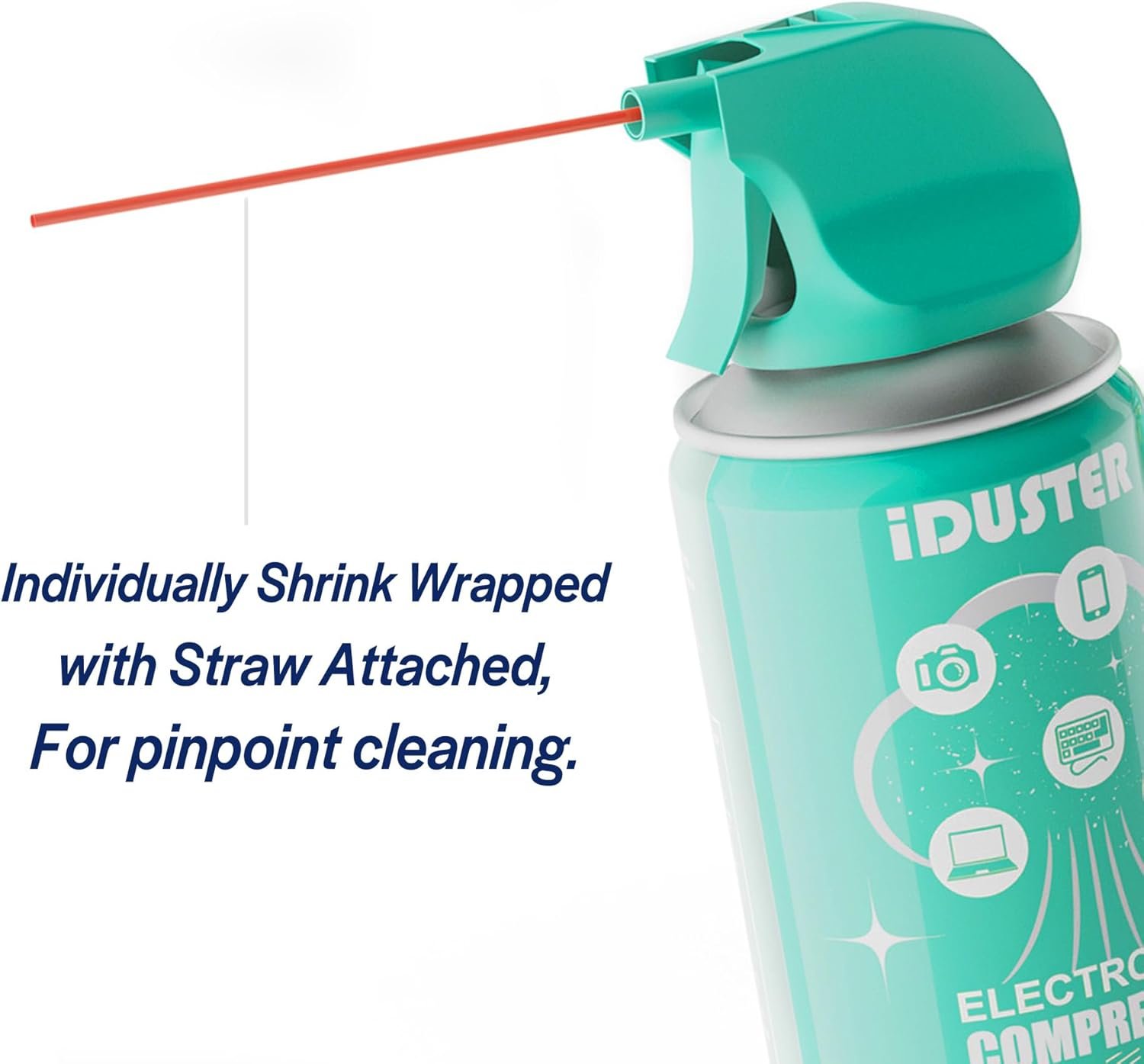 Disposable Compressed Air Duster, 3.5 oz Computer Cleaner, Keyboard Cleaner, 2 PCS - Image 7