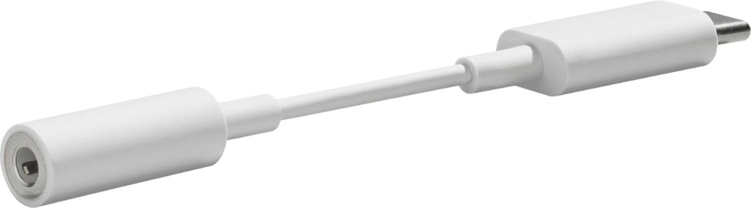 Google USB Type C to 3.5mm Headphone Adapter Pixel, XL, Pixel 2, XL, Pixel 3, Pixel 3XL, Other USB Type-C Phones - White - Image 3
