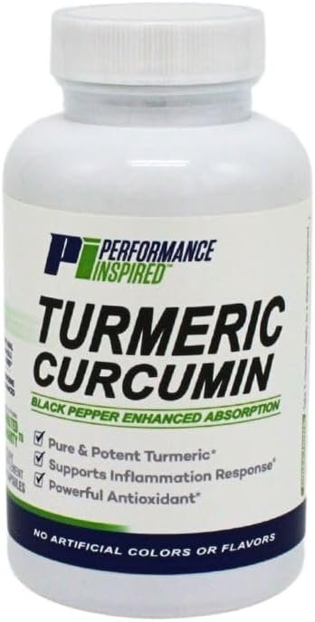 Performance Inspired Nutrition - Turmeric Curcumin All-Natural Capsules – Joint Support - 60 Count - Image 3