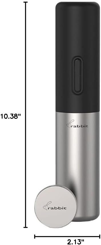 Rabbit Electric Corkscrew with Foil Cutter - Stainless Steel - Image 3