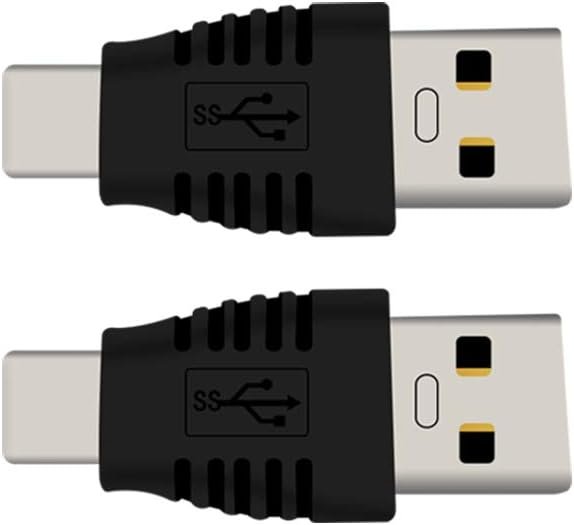 Type-C Male to USB3.0 Male Adapter,USB C to USB A 5G 3A Converter, USB 3.1 AM to CM Support Data Synchronization and Charging, Suitable for Mobile Phones, Computers,2-Pack - Image 4