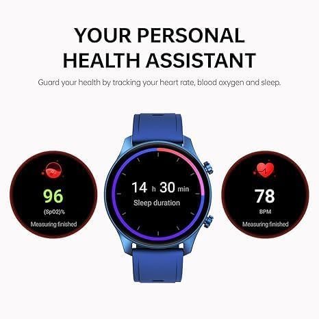 Smart Watch for Men Women with Quick Text Reply Heart Rate Blood Oxygen Stress and Sleep Monitor, 1.8" Screen for Android Phones iPhone Compatible IP68 Waterproof Smartwatch Fitness Tracker (Blue) - Image 6