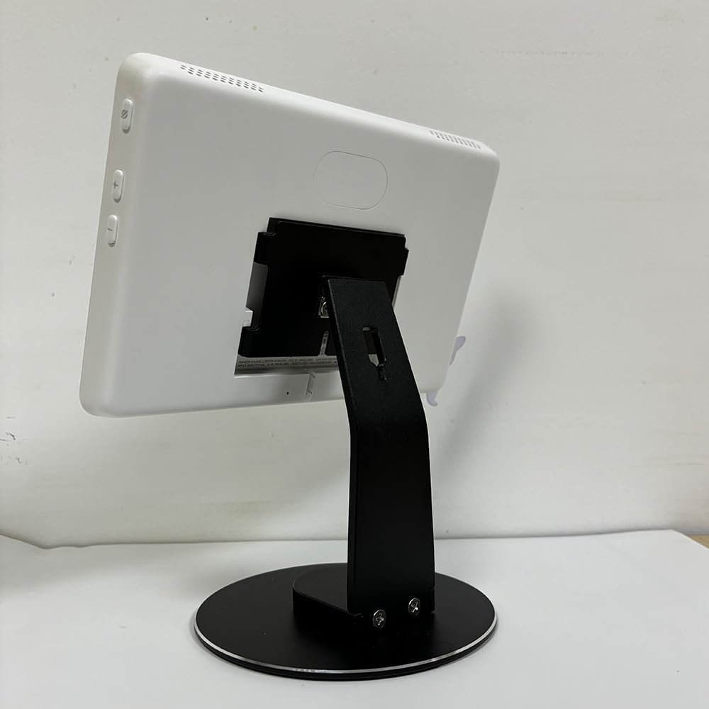 Made for Amazon Tilt Stand for Echo Hub,Rotatable Tilt Stand for Alexa Hub, Echo Hub 8” Table Stand, Aluminum Stand Holder for Echo Hub, Adjustable with 360 Degree Rotatable Desktop Stand (Black) - Image 4
