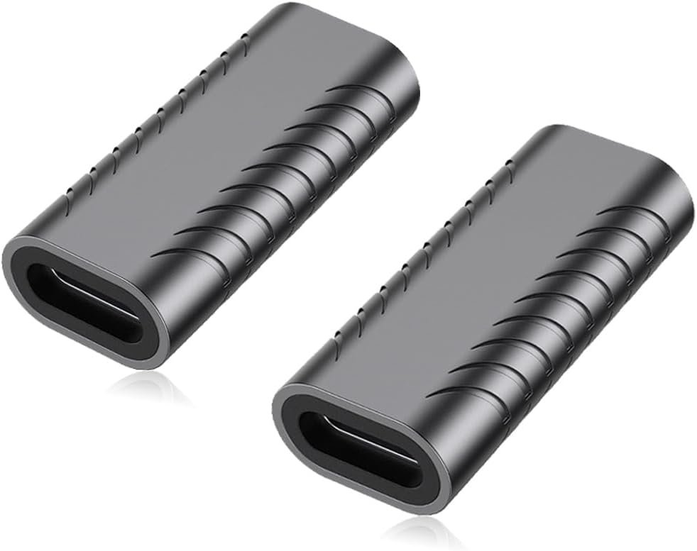 AuviPal 240W USB C Coupler (2 Pack), USB Type C Female to Female Adapter Extender Compatible with Thunderbolt 4/3 Support up to 40Gbps Data Transfer, 240W Power Delivery and 8K@60Hz Video Ouput - Image 2