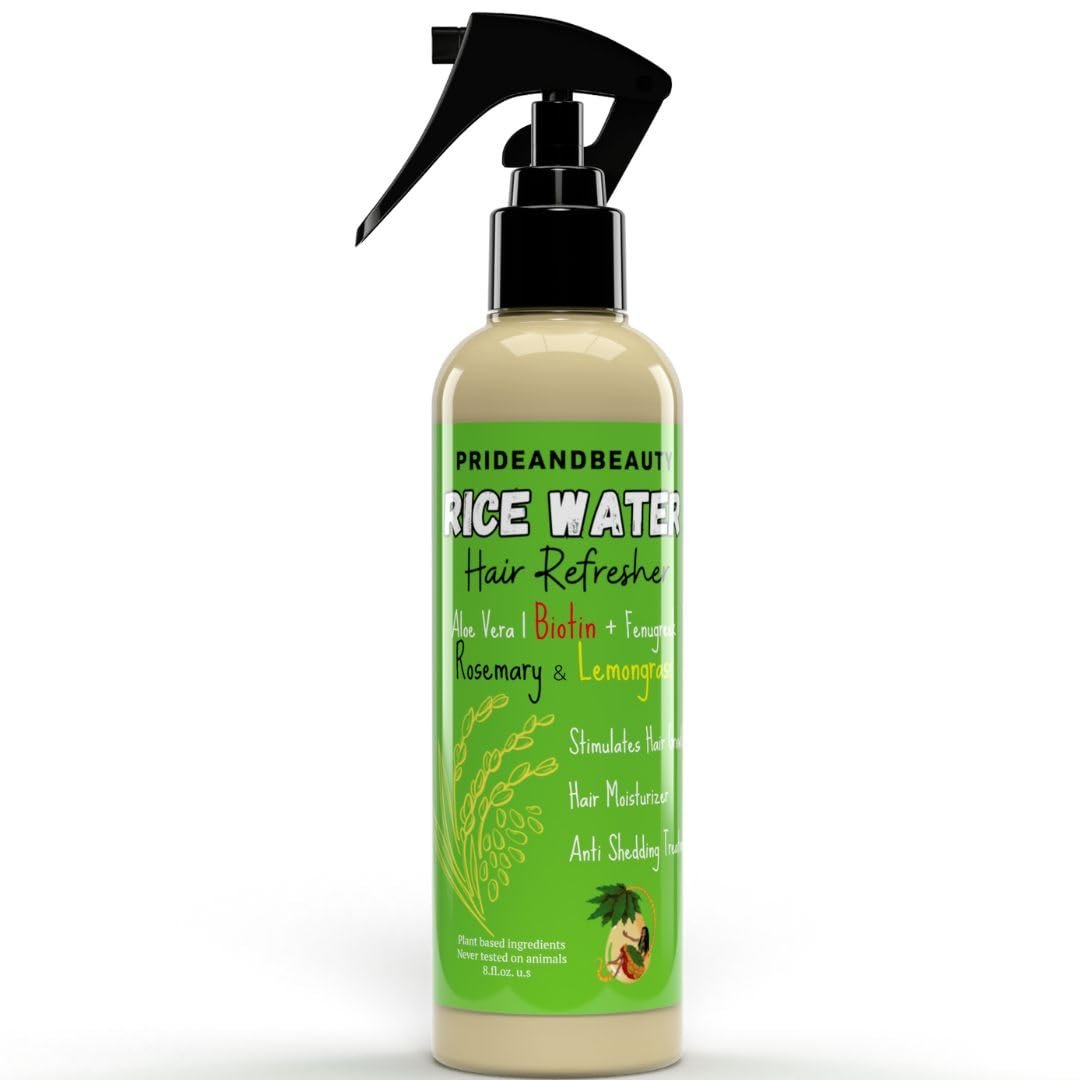 Rice Water For Hair Growth - Hair & Scalp Treatment, Rosemary Water Spray For Hair Growth, Infused with Biotin, Vegan Non-Greasy Spray Naturally Thicker hair. (Rosemary + Lemongrass, 4 OUNCES) - Image 3
