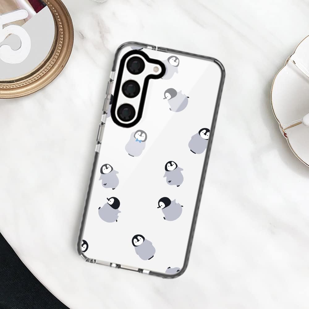 Penguin Trendy Cute Clear Phone Case for Samsung Galaxy A14 5G 6.6" with Built-in Bumper Shockproof Protective Cover for Galaxy A14 5G 6.6" 2023 - Image 7