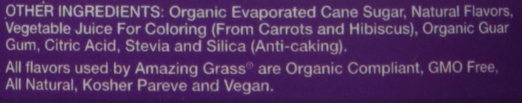 Amazing Grass Kidz Superfood: Organic Greens, Fruits, Veggies, Beet Root Powder & Probiotics for Healthy Kids, Berry Blast, 30 Servings - Image 8