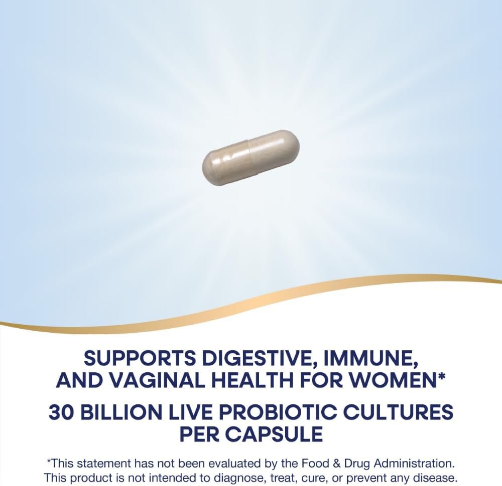 Nature's Way Fortify Daily Probiotic for Women, 30 Billion Live Cultures, 10 Strains, Prebiotics, Supports Digestive & Immune Health*, No Refrigeration Required, 30 Capsules (Packaging May Vary) - Image 4
