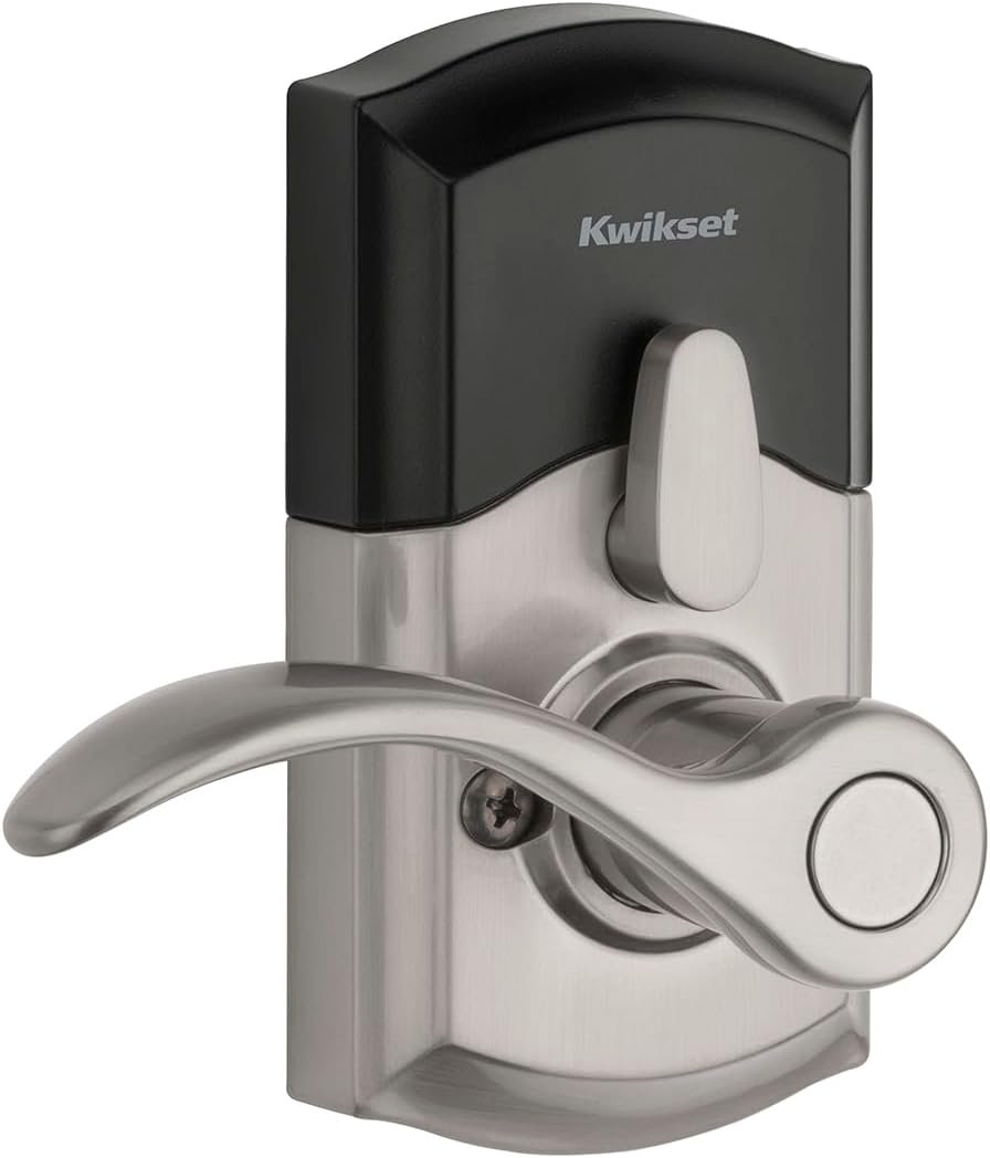 Kwikset SmartCode 955 Keyless Keypad Door Auto Lock with Handle, Electronic Lever Deadbolt Alternative, Three Entry Mode, Disabled Passage, SmartKey Re-Key Security, Satin Nickel - Image 3