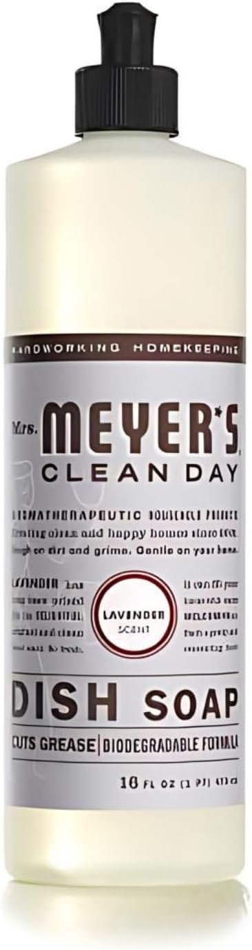 MRS. MEYER'S CLEAN DAY Kitchen Set, Room Freshener, Multi-Surface Cleaner, Dish Soap and Foaming Hand Soap, 4 CT (Lavender) - Image 5