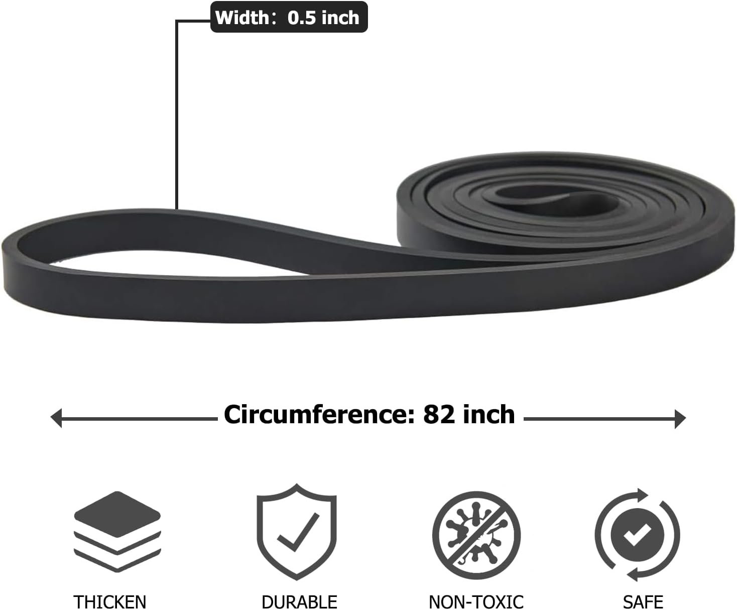 Pull Up Bands, Resistance Bands, Pull Up Assistance Band Resistance Exercise Bands for Men & Women Working Out, Body Stretching, Physical Therapy, Muscle Training - Image 3