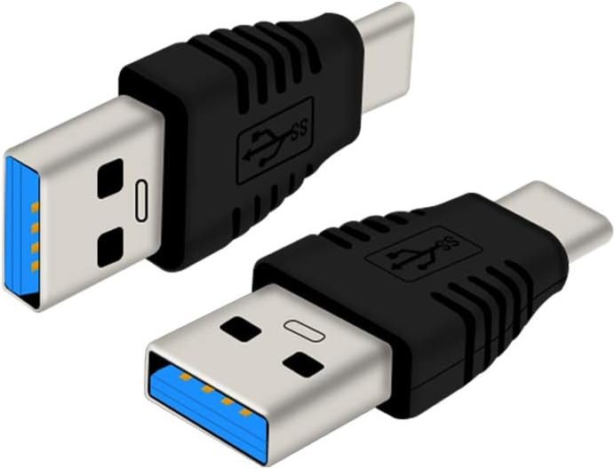 Type-C Male to USB3.0 Male Adapter,USB C to USB A 5G 3A Converter, USB 3.1 AM to CM Support Data Synchronization and Charging, Suitable for Mobile Phones, Computers,2-Pack - Image 3
