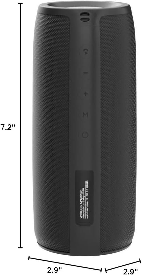 Bluetooth Speaker,MusiBaby M88 Speaker,Speakers Bluetooth Wireless,Dual Pairing, Bluetooth 5.0,Loud Stereo Sound,Booming Bass,30H Playtime for Home& Outdoor Party,Beach,Portable Speaker,Gifts(Black) - Image 9