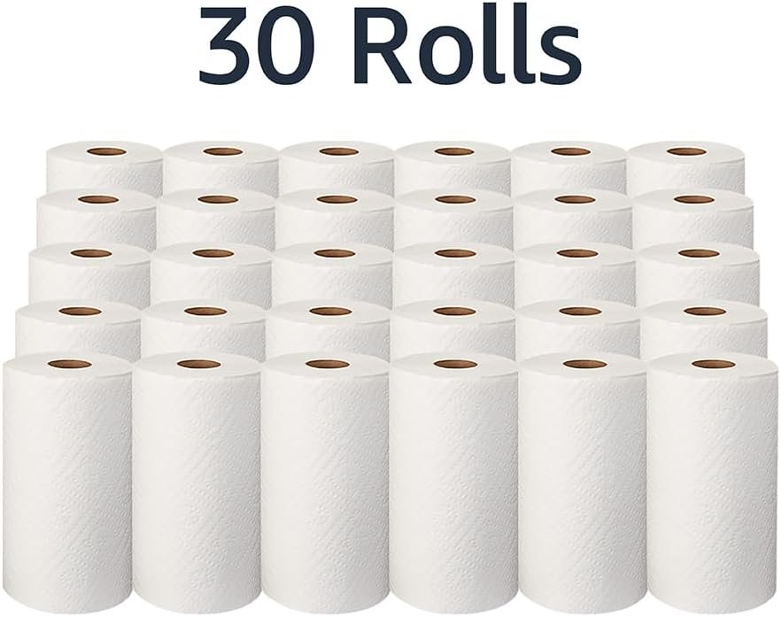 AmazonCommercial 2-Ply White Adapt-a-Size Kitchen Paper Towels (SOFI-056) | Bulk | Adapt-a-size | Individually Wrapped | FSC Certified |140 Towels per Roll (30 Rolls)(11 x 6 Sheet) - Image 4
