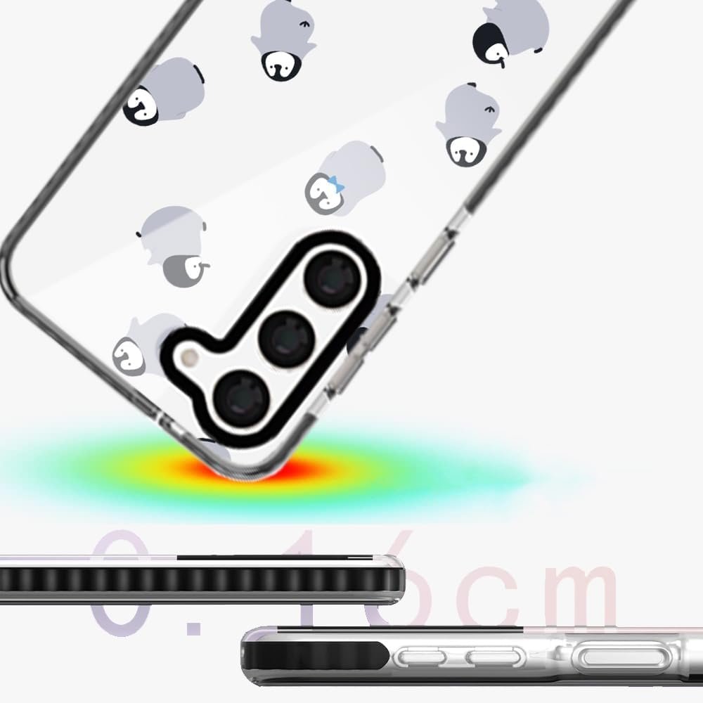Penguin Trendy Cute Clear Phone Case for Samsung Galaxy A14 5G 6.6" with Built-in Bumper Shockproof Protective Cover for Galaxy A14 5G 6.6" 2023 - Image 5