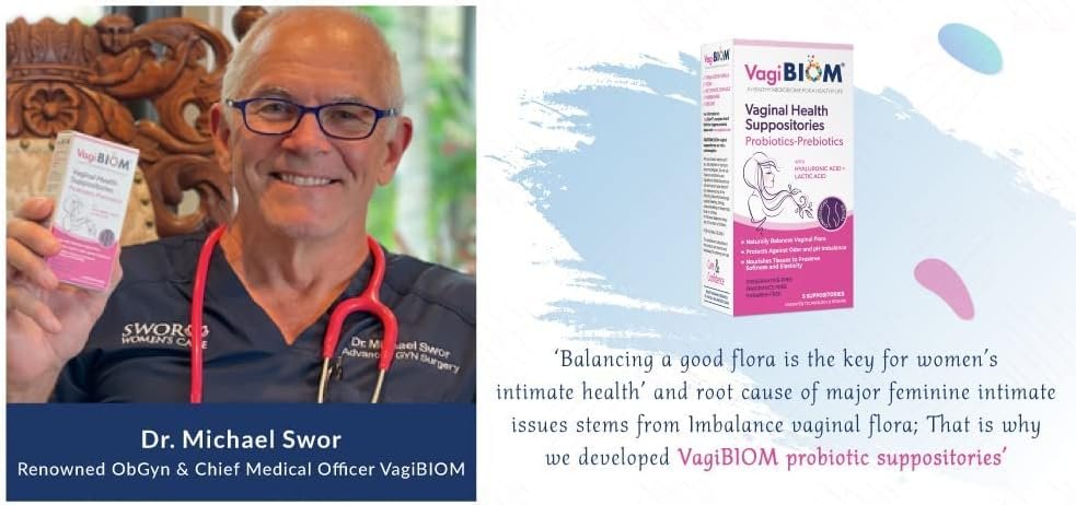 Biom Vaginal Probiotic Suppository: Natural Vaginal pH and Odor Control Regimen; Balance and Nourishes Vaginal Lactobacillus Flora ; No Parabens, Fragrance-Free (15) - Image 7