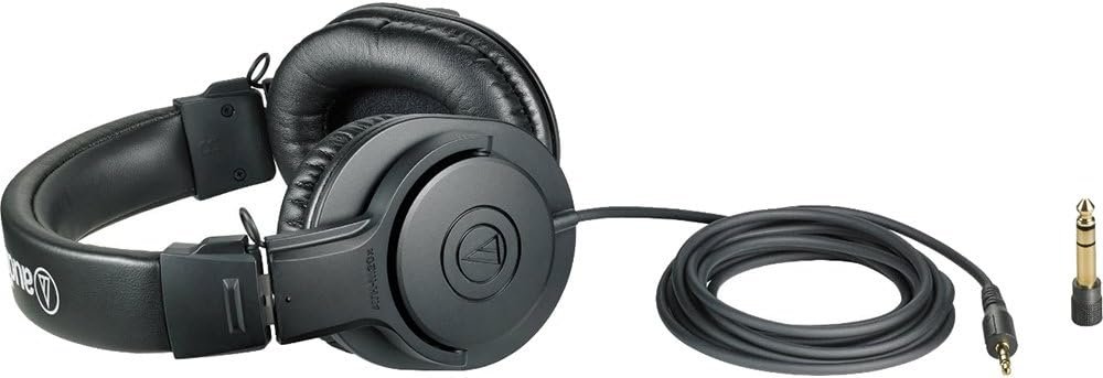 Audio-Technica ATH-M20x Professional Studio Monitor Headphones, Black (AUD ATHM20X) - Image 6
