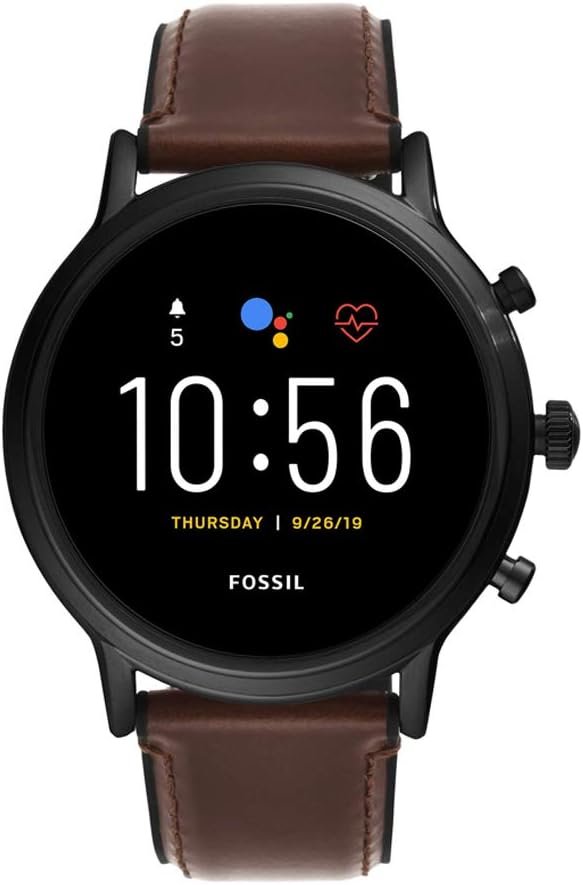 Fossil Gen 5 Carlyle Stainless Steel Touchscreen Smartwatch with Speaker, Heart Rate, GPS, Contactless Payments, and Smartphone Notifications - Image 2