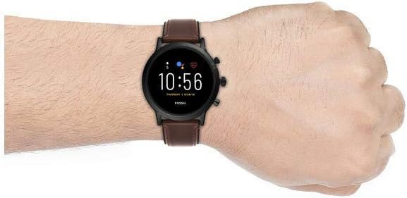 Fossil Gen 5 Carlyle Stainless Steel Touchscreen Smartwatch with Speaker, Heart Rate, GPS, Contactless Payments, and Smartphone Notifications - Image 8