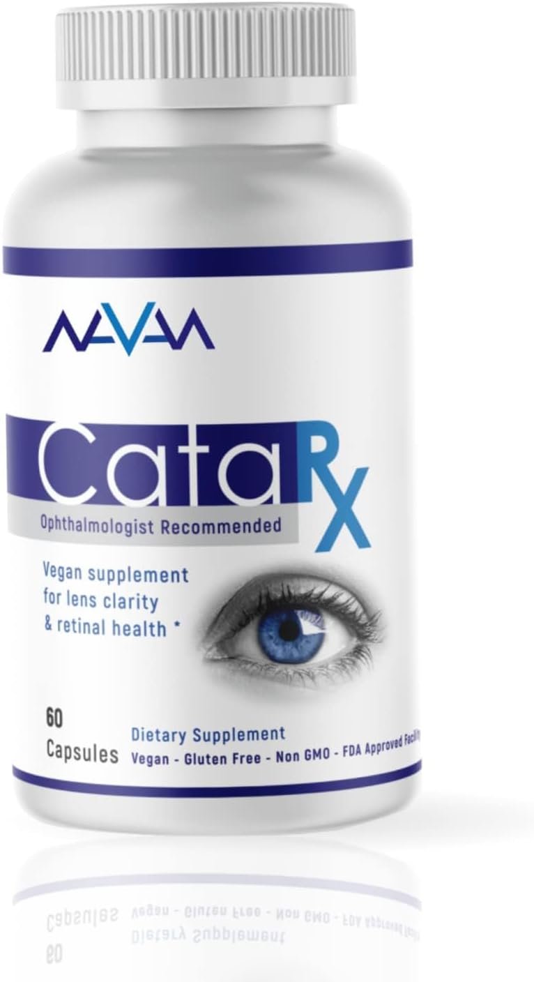 Navan CataRx Antioxidant AREDS 2 Eye Vitamins & Minerals Supplement for Lens Clarity & Retina Health by Clinical Experts - Lutein, Zeaxanthin, Zinc, Vitamin C, NAC - Kosher Certified, 60 Capsules - Image 10