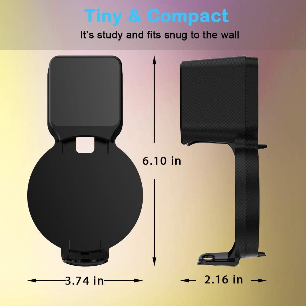 Maxonar Echo Dot Wall Mount Holder, Echo Dot Mount 3rd Generation Space-Saving Accessories for Dot Smart Speakers, Clever Echo Dot Accessories with Built-in Cable Management Hide Messy Wires - Image 6