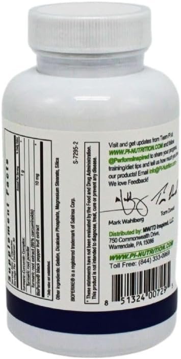 Performance Inspired Nutrition - Turmeric Curcumin All-Natural Capsules – Joint Support - 60 Count - Image 5