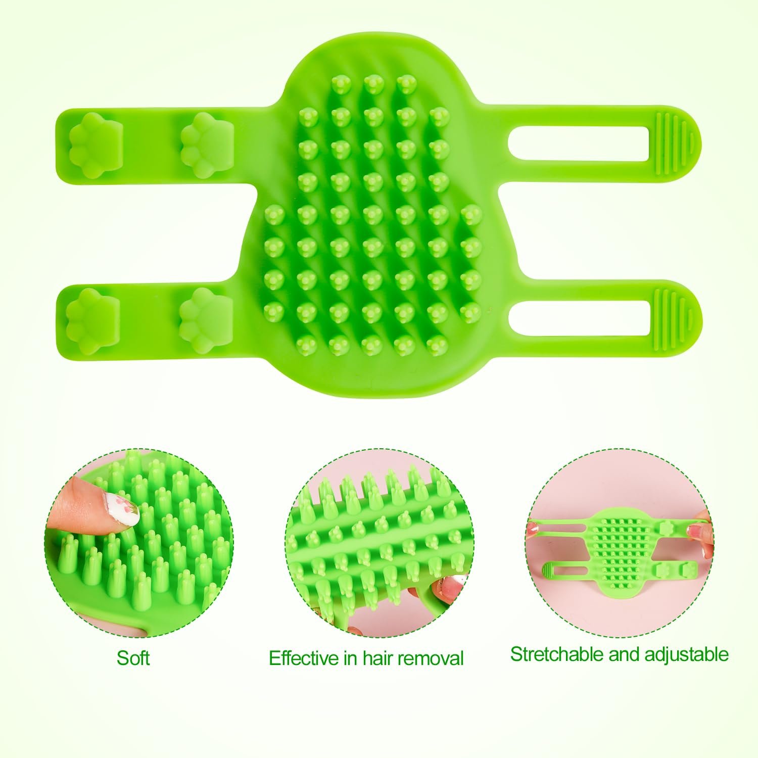 2pcs 2 in 1 Cat Self Groomer Brush, 2 Styles Cat Face Scratcher Corner Adjustable Silicone Cat Grooming Massage Shedding Brush Tickling Comb Pet Brush for Table Legs Climbing Frame - Image 5