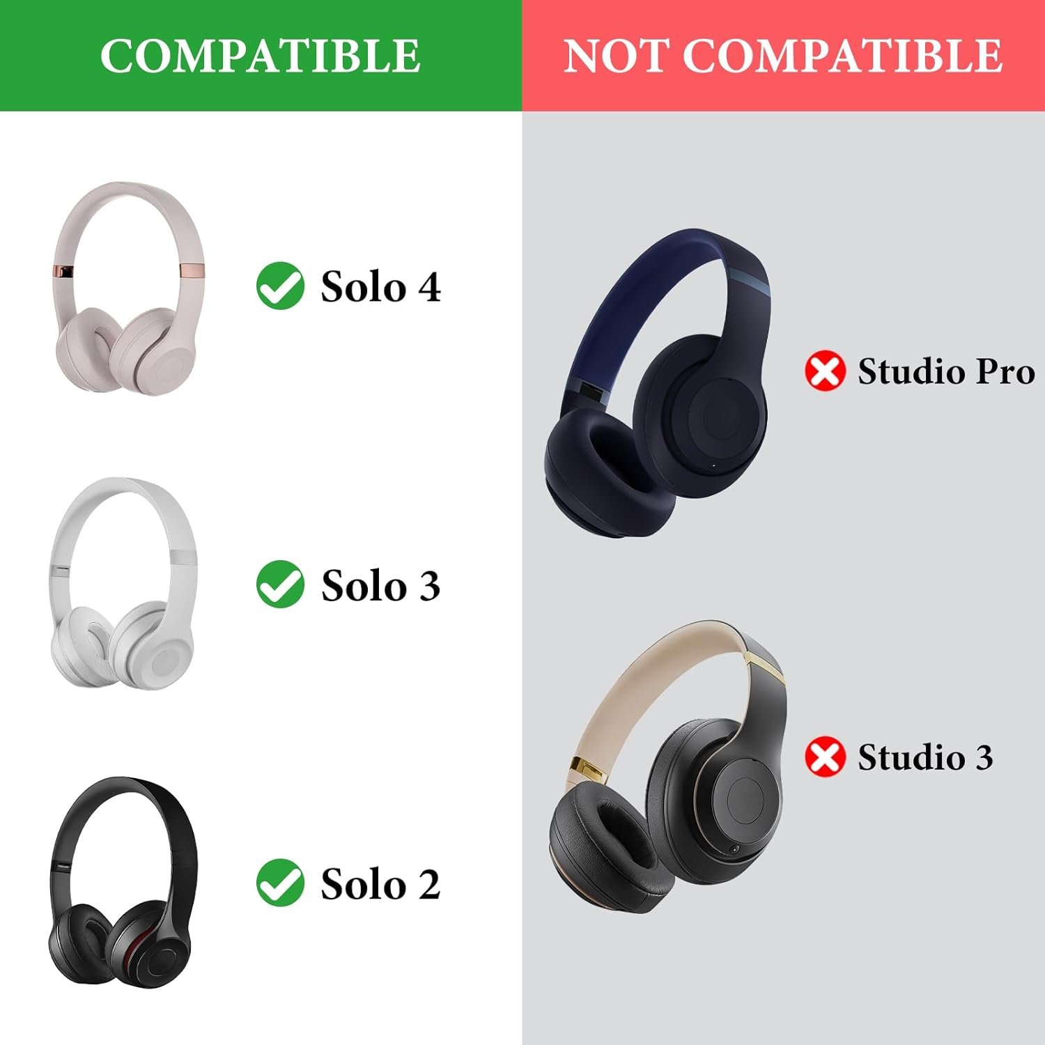 Geekria Shield Headphones Case Compatible with Beats Solo 4, Solo 3, Solo 2, Solo Pro Wireless, Solo HD Case, Replacement Hard Shell Travel Carrying Bag with Cable Storage (Red) - Image 6