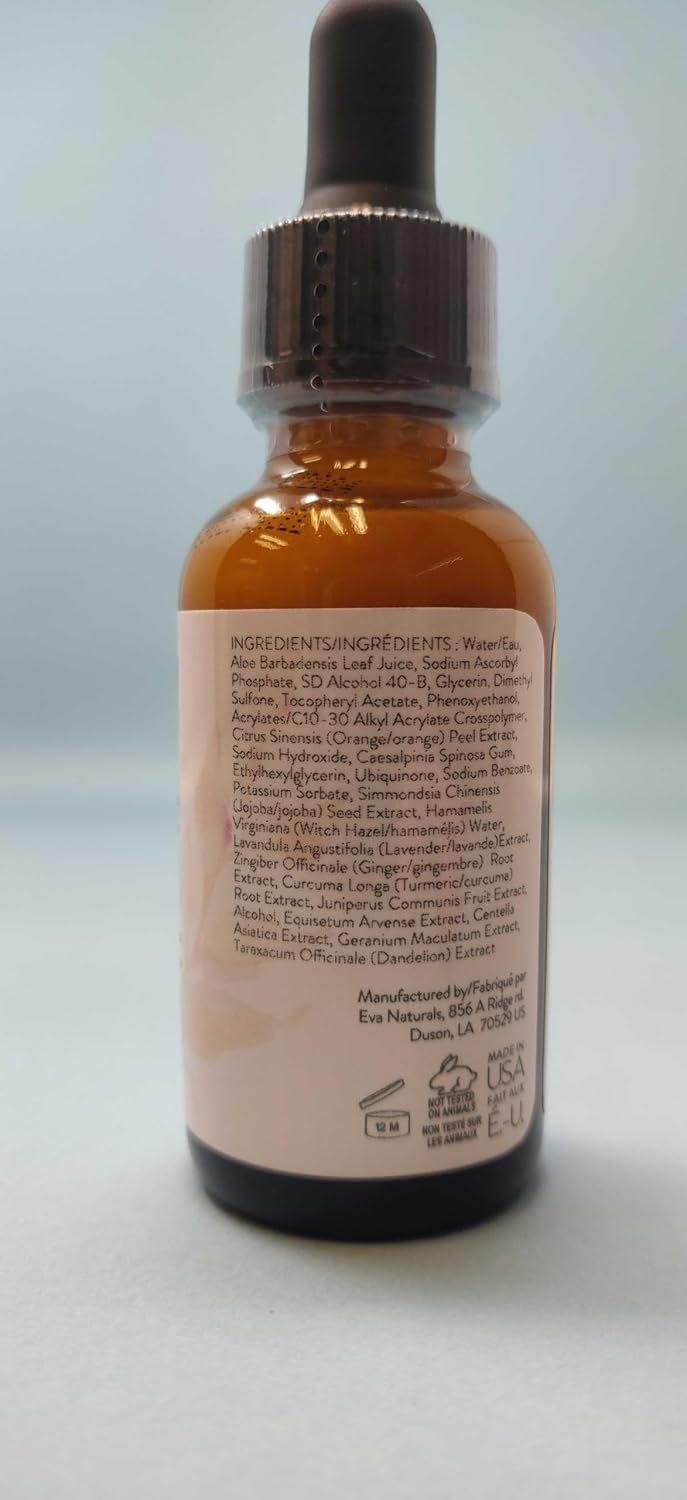 Vitamin C Serum 20% For Face, Pure Vitamin C Face Serum for Wrinkles, Acne, Dry Skin, and Dark Spots - Facial Vitamin C Serum (1oz) - Image 3