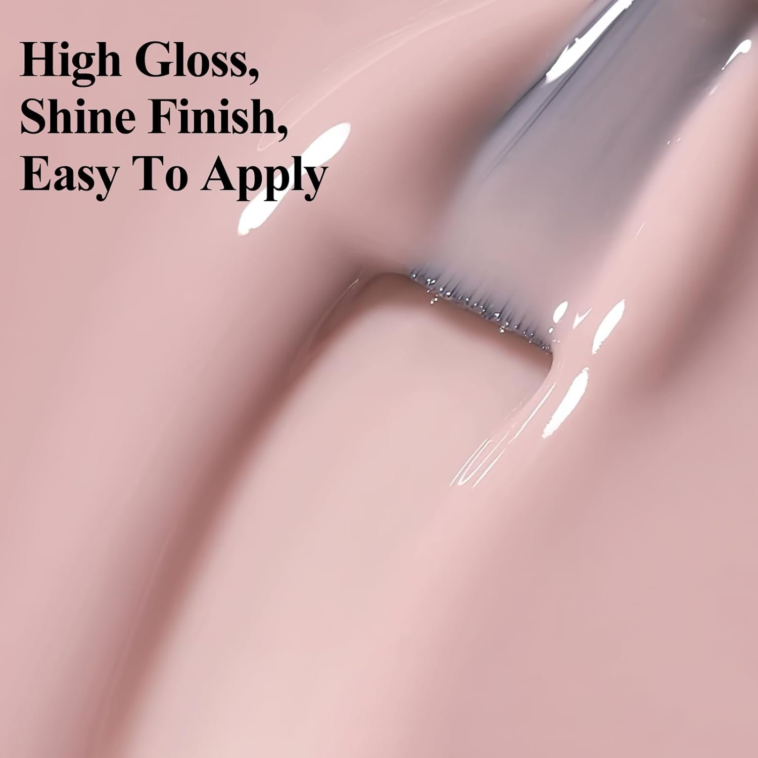 Quick Dry Nail Polish Air Fast Drying, Sheer Nude Regular Color Nail Polish Holographic High Coverage Nail Lacquer Water Based Natural Nail Art No Required UV LED, 12ML - Image 6