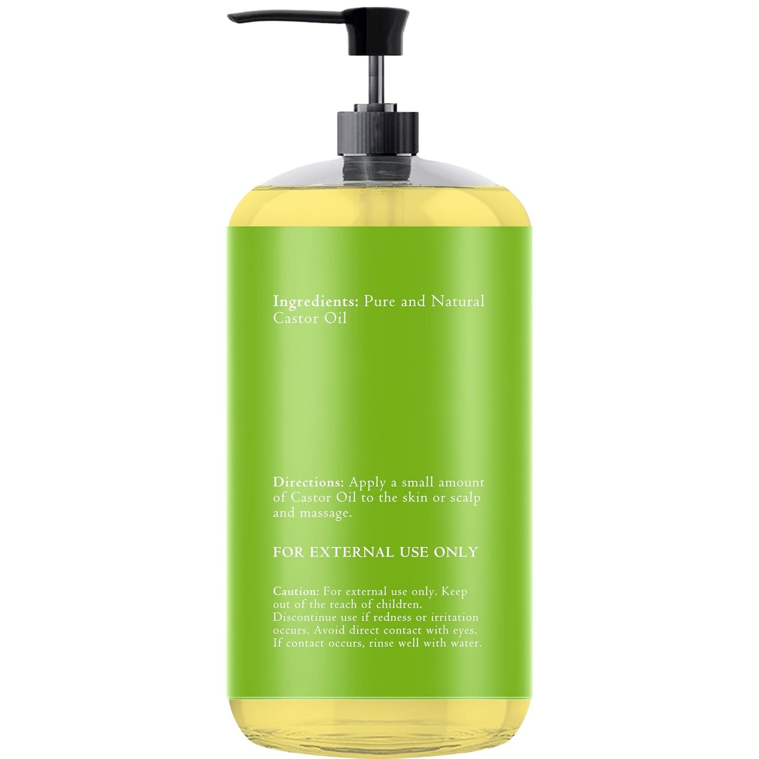 Castor Oil 16.9 Fl Oz - 100% Pure and Natural, Cold Pressed, and Hexane-Free - Hair Care, Skin Care and Body Care - Image 10