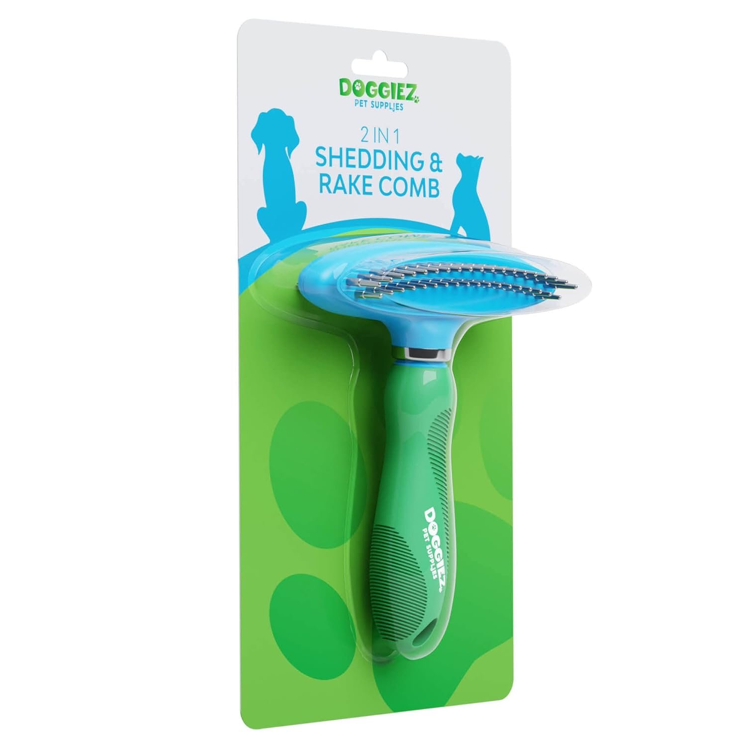 2-in-1 Dog Brush for Shedding & Undercoat Rake Dog Hair Brush - Cat Grooming Supplies Long Hair Dog Deshedding Brush - Dog Grooming Brush - Pet Brushes for Dogs - Short Haired Fur, Long Hair Cat Brush - Image 7