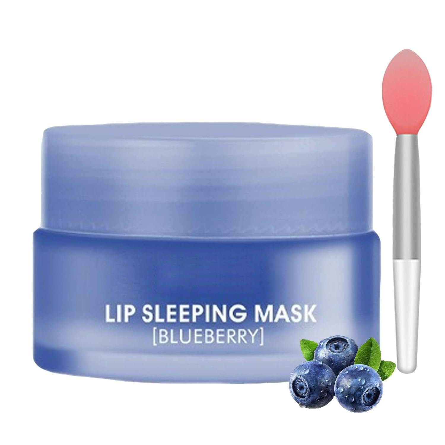 Lip Sleeping Mask for Dry Chapped Lips, Blueberry Overnight Lip Mask, Moisturizing Lip Mask Improves Dryness, Long Lasting Nourishing, Reduce Lip Wrinkles & Fine Lines, Night Time Lip Mask for Women - Image 2
