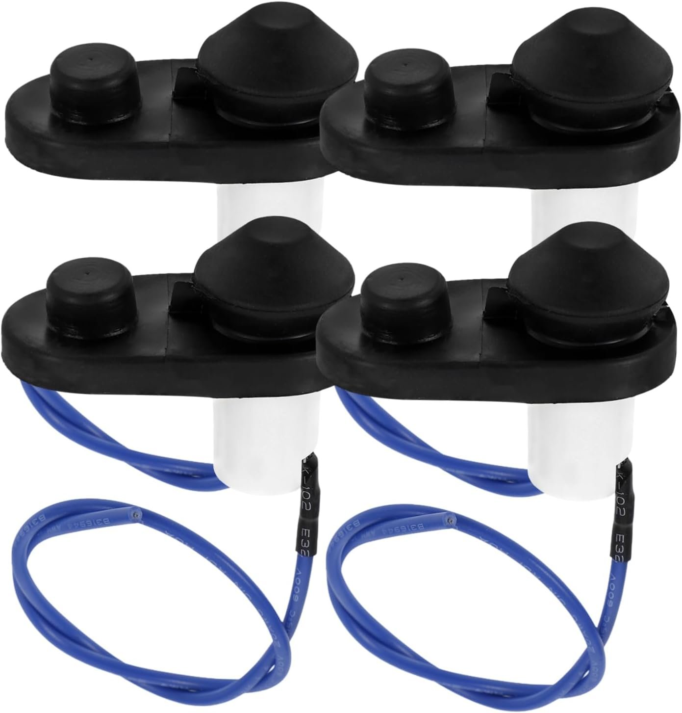 ULTECHNOVO 5sets Door Light Switch Turn LED Under Cabinet Lighting Smart Bulb Light Switch Surround Light Covers Smart Light Switches Kasa Smart Switch Dimmer Winch Black Plastic 4pcs*5 - Image 4