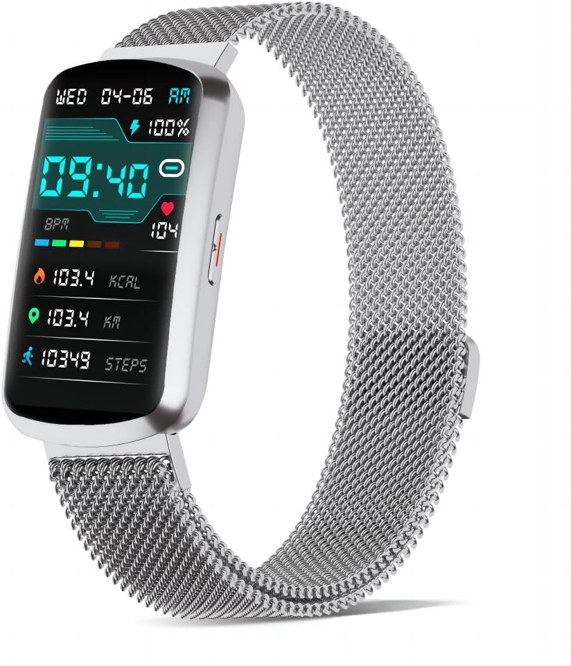 Health Fitness Tracker, Smart Watch with 24/7 Heart Rate and Blood Pressure Monitor, Activity Tracker with Blood Oxygen, 120 Sport Mode Waterproof Sleep Tracker for Women Men - Image 2