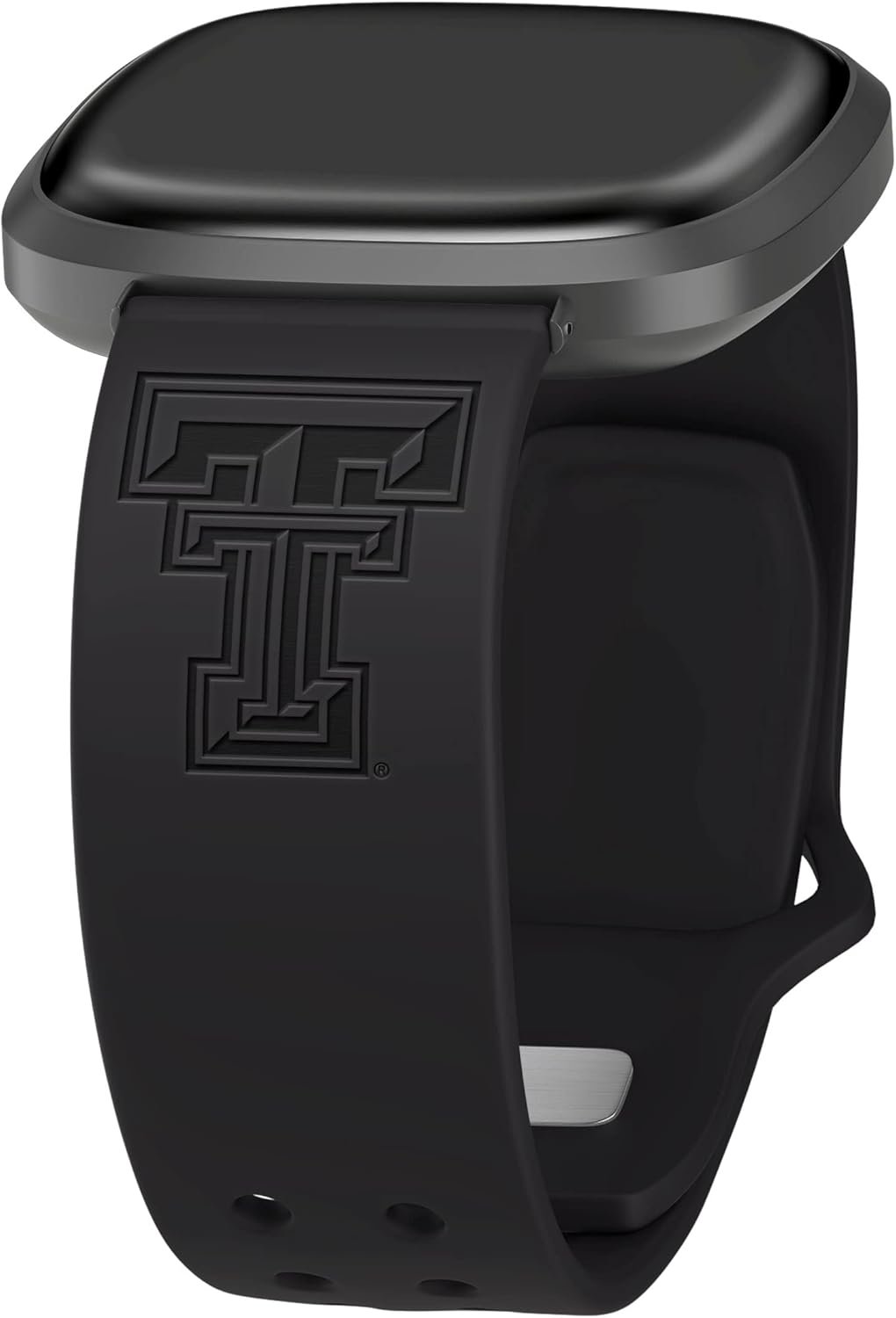 Affinity Bands Texas Tech Red Raiders Engraved Silicone Sport Band Compatible with Fitbit Versa 3 and Sense - Image 2