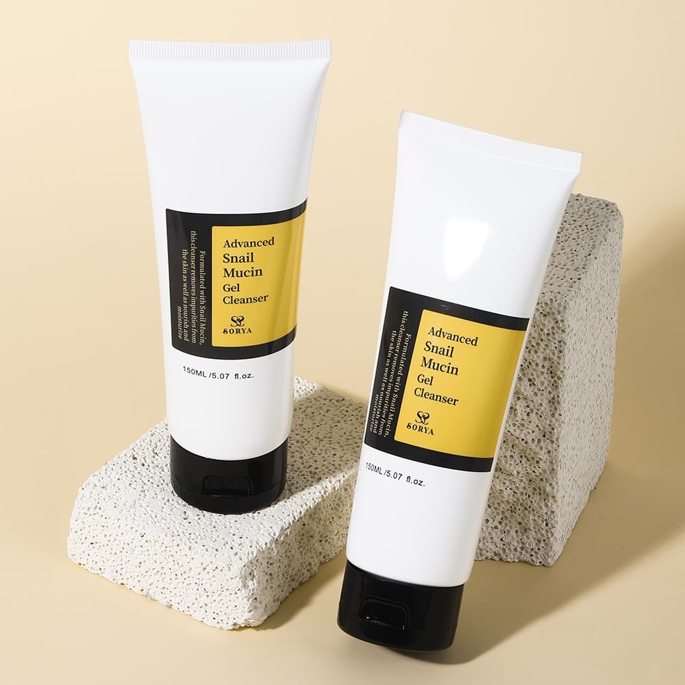 Korean Skincare Face Wash Hydrating Smoothing Facial Cleanser Advanced Snail Mucin Gel Cleanser - Image 2